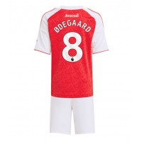 Stroje piłkarskie Arsenal Martin Odegaard #8 Koszulka Podstawowej dla dzieci 2025-26 Krótki Rękaw (+ szorty)